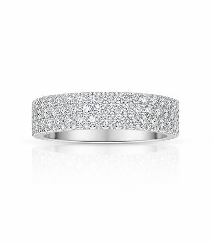 Bague Pavée Prestige – Cristaux Étincelants