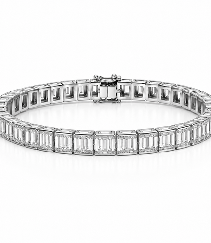 Bracelet Éternité – Cristaux Taille Baguette