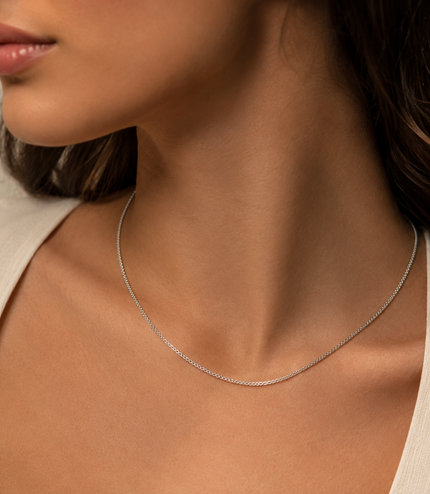 Chaîne Maille Argentée Classique
