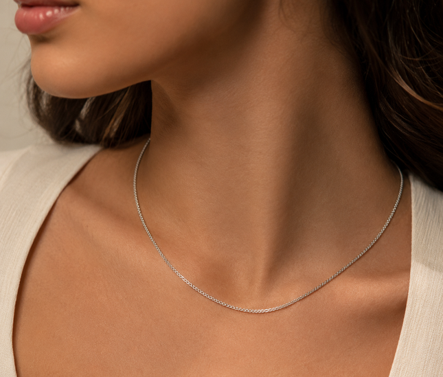 Chaîne Maille Argentée Classique