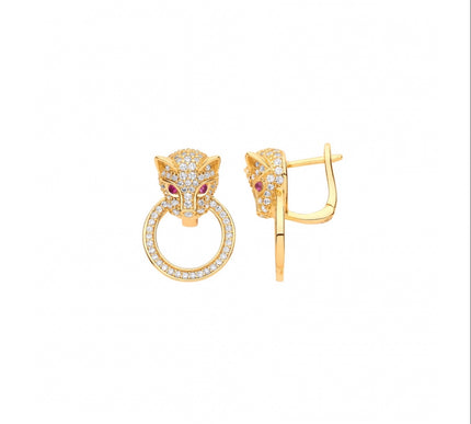 Boucles d’oreille “ FÉLINE”