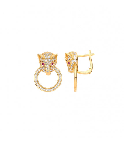 Boucles d’oreille “ FÉLINE”