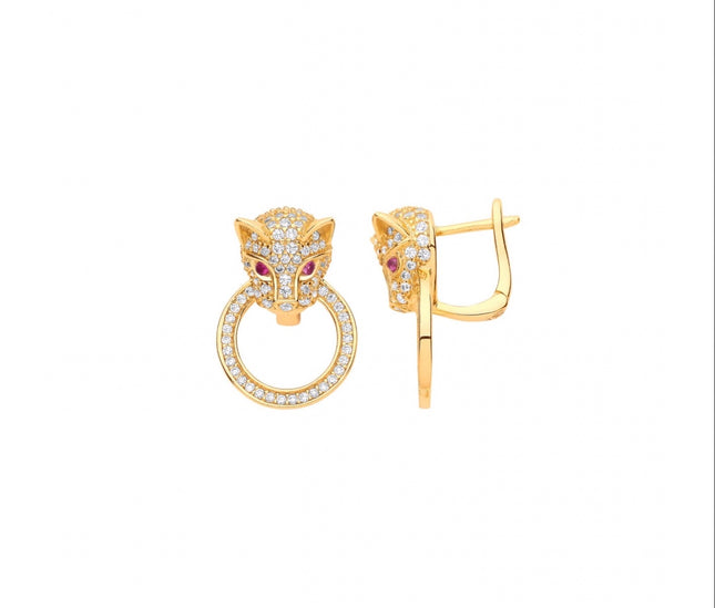 Boucles d’oreille “ FÉLINE”