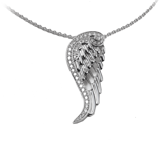 Pendentif Ailes d'Ange Argent